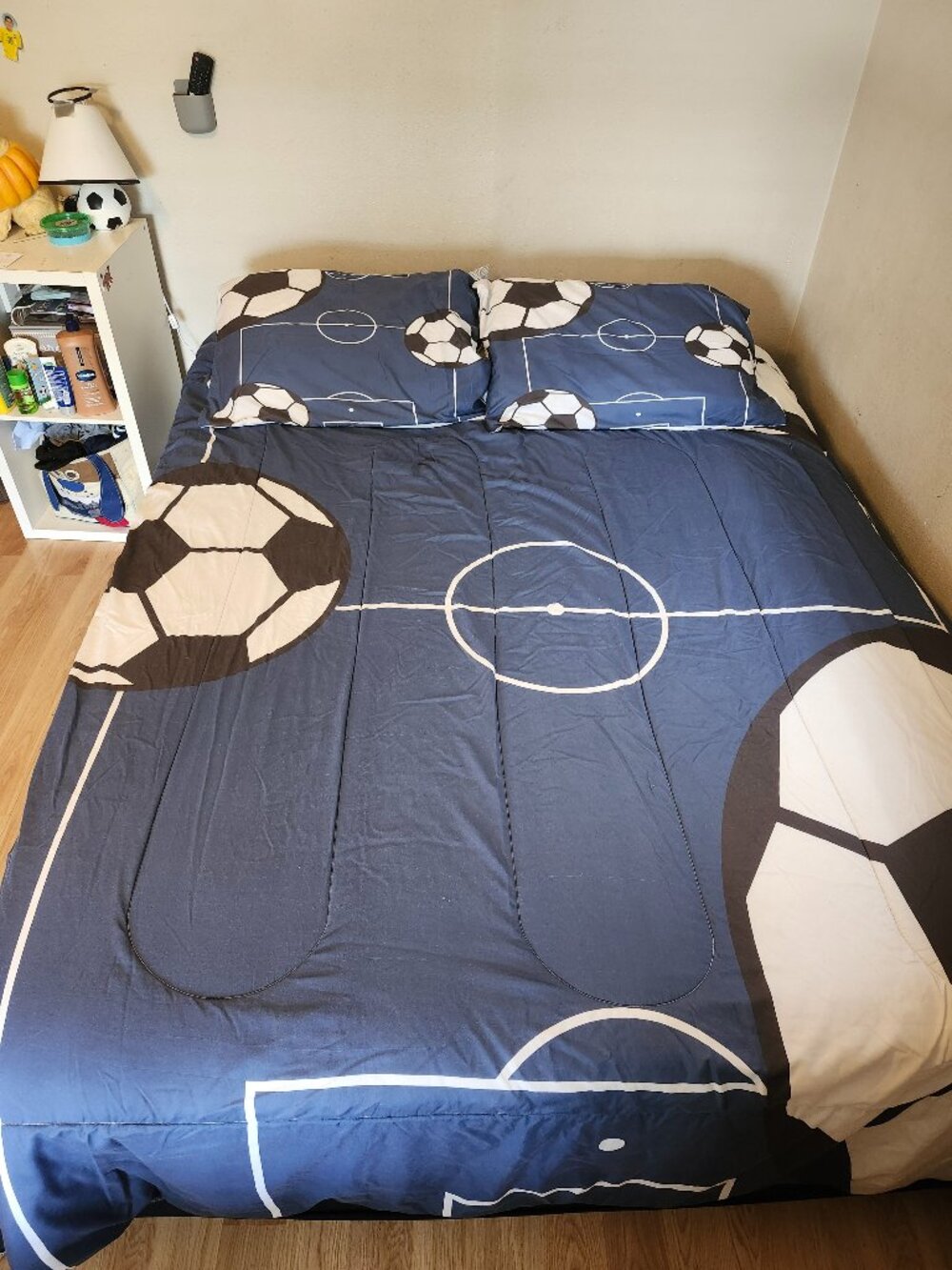 Soccer comforter queen set